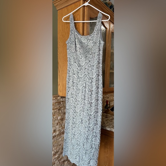 R&M Richards silver/gray sparkling mother-of-bride wedding dress (formal dress) - Picture 3 of 4